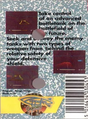 Battle Tank Simulator (UK) (1988) [Zeppelin Games] box cover back